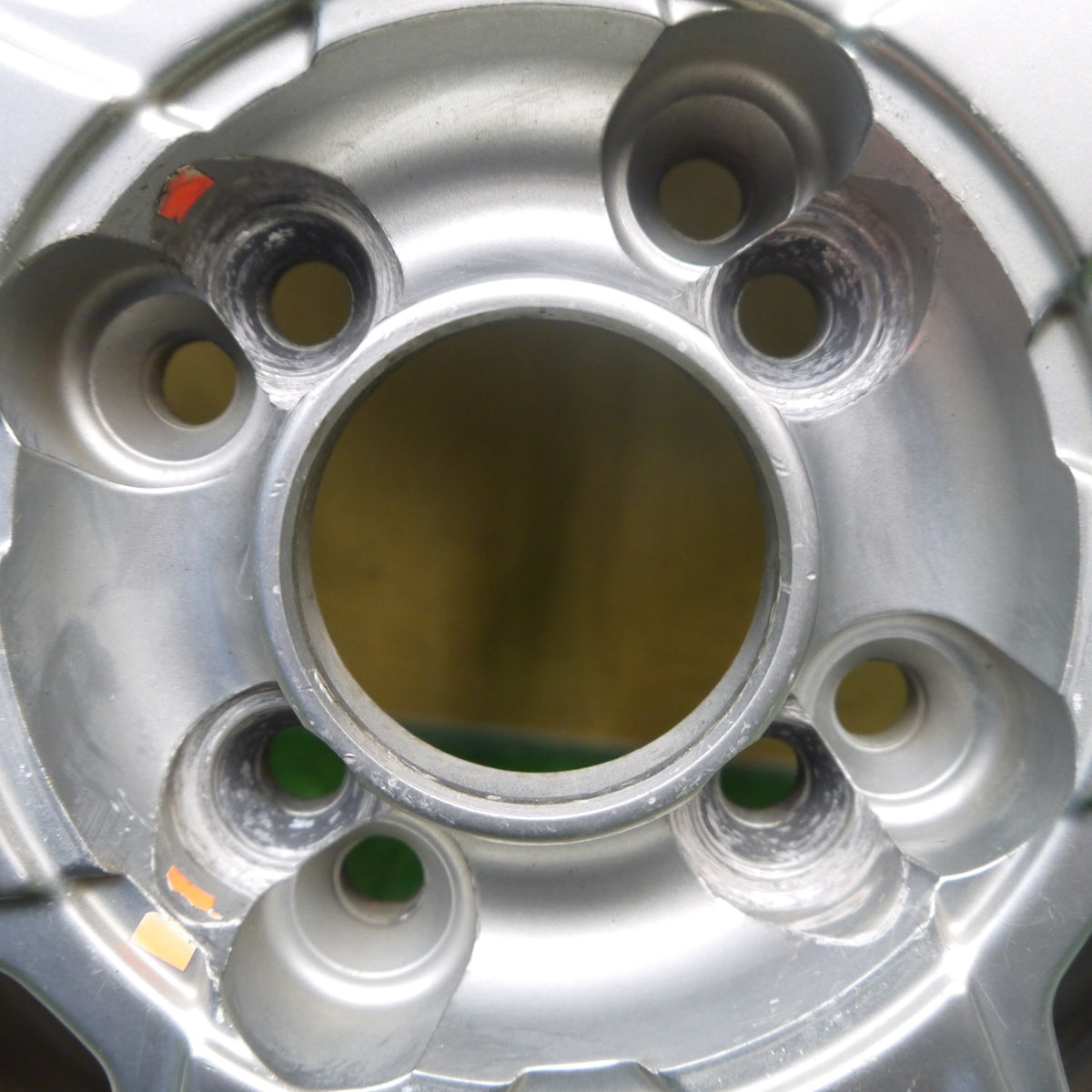 ほぼ未使用！24年◎155/80R13 ブリヂストン NEWNO 社外 アルミ ホイール ニューノ 13インチ PCD100 114.3/4H マルチ◎6081203Hノ