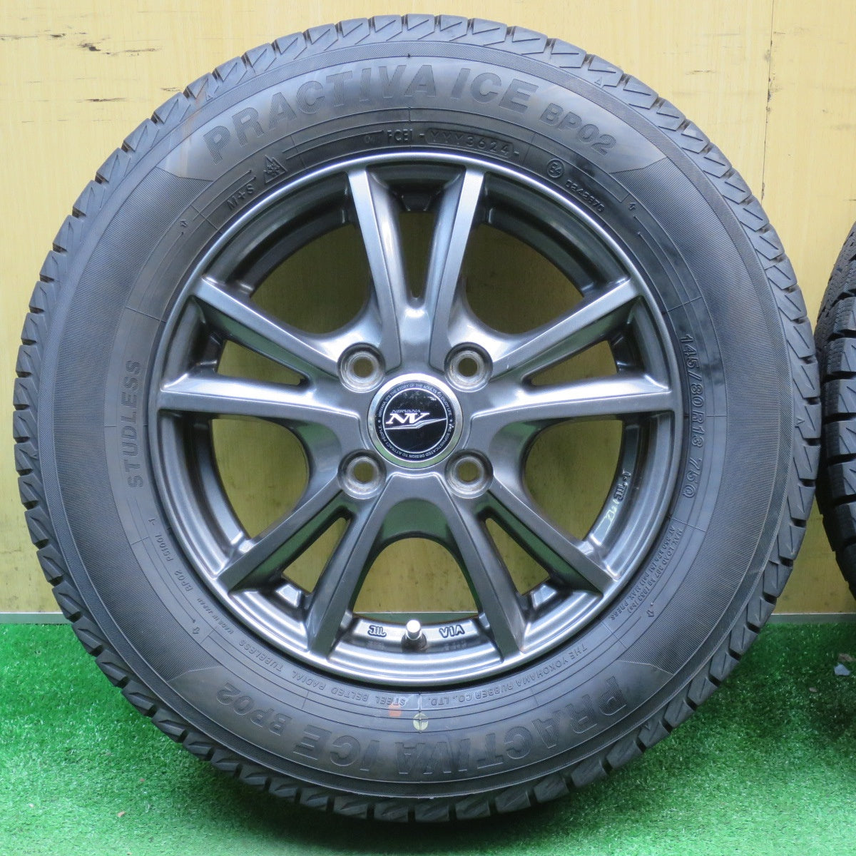 バリ溝！24年！9.5分★スタッドレス 145/80R13 プラクティバ BP02 NIRVANA NV ニルバーナ ニルヴァーナ 13インチ PCD100/4H★6020907NJス