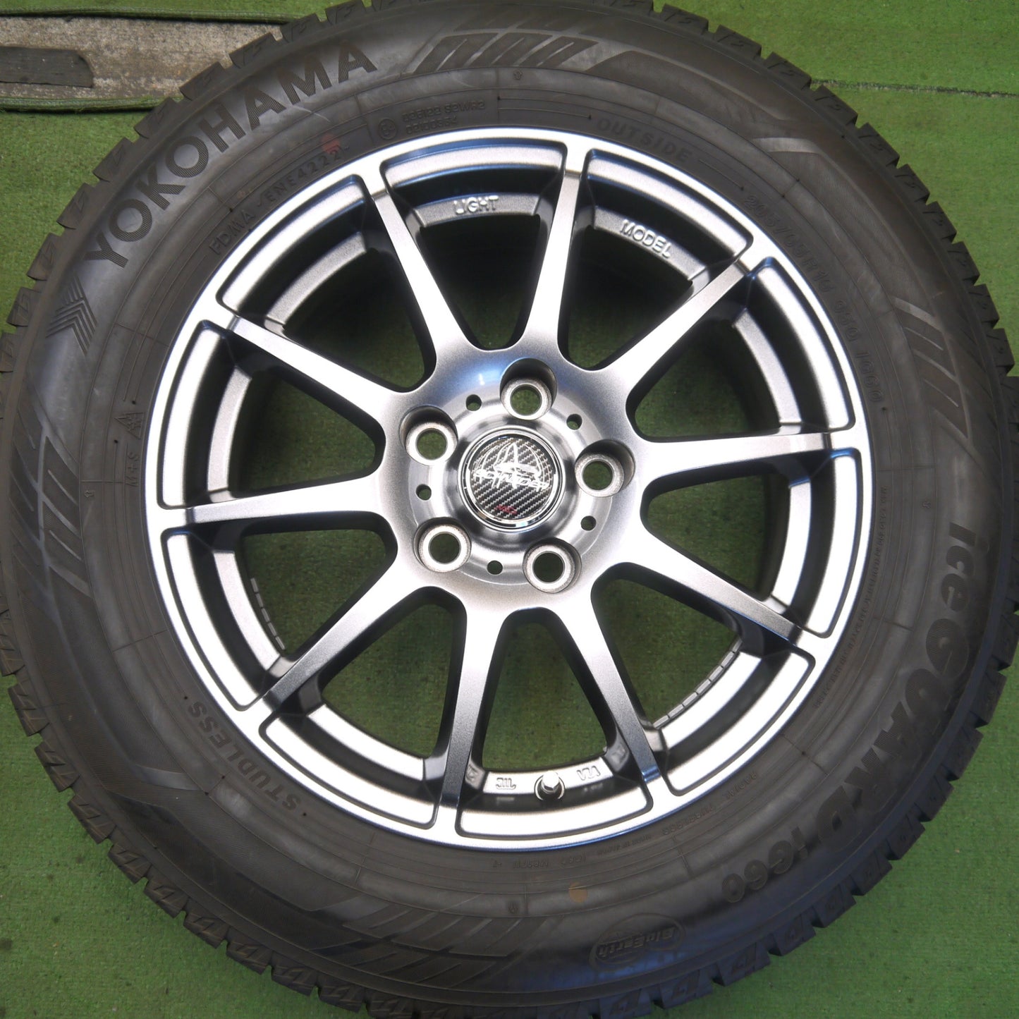バリ溝！22年！キレイ！ほぼ10分◎スタッドレス 205/65R16 ヨコハマ アイスガード iG60 SCHNEIDER MiD シュナイダー 16インチ PCD114.3/5H◎6082502Hス