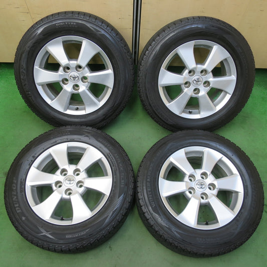 キレイ★トヨタ 20系 ヴェルファイア アルファード 純正 215/65R16 スタッドレス ダンロップ ウインターマックス SJ8 16インチ PCD114.3/5H★5101502イス