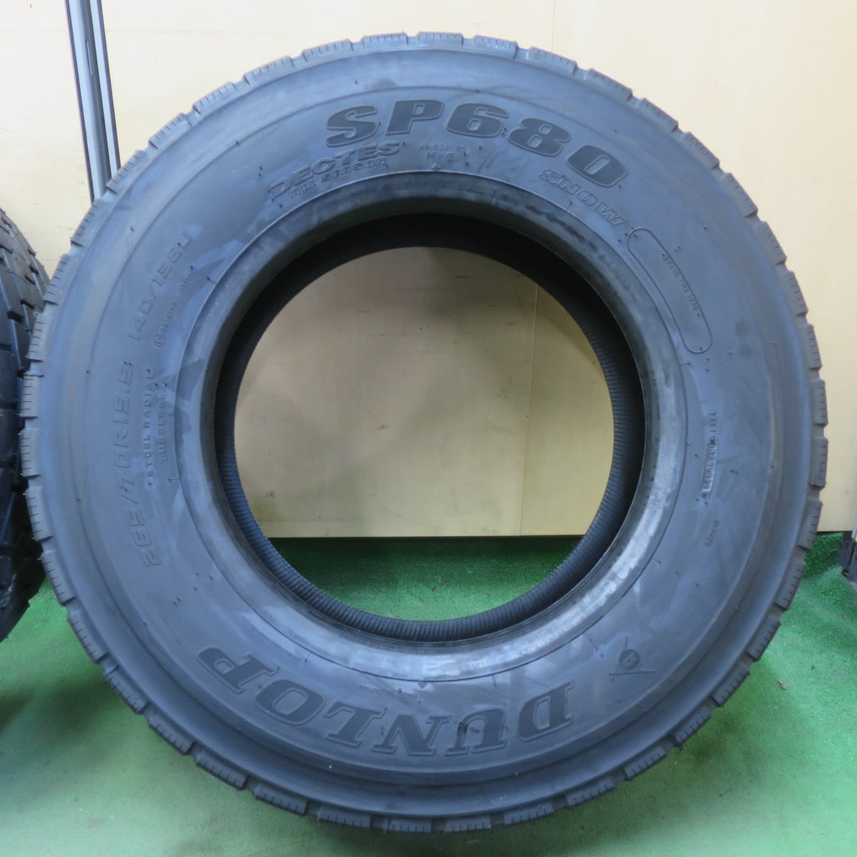 未使用！26年★トラック タイヤ 265/70R19.5 140/138J ダンロップ デクテス SP680 DECTES ミックス オールシーズン 19.5インチ★6041801イスタ
