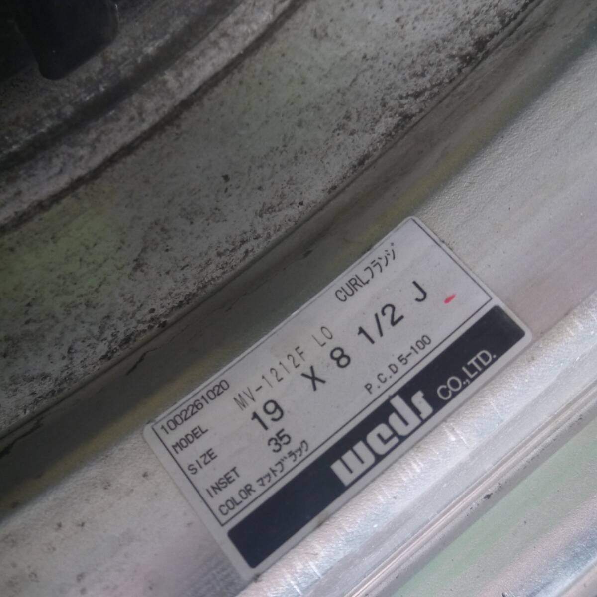 超バリ溝 24年 ほぼ10分★86 BRZ等 MAVERICK MV-1212F 215/35R19 マックストレック M1 マーベリック PCD100/5H★2021207Hノ