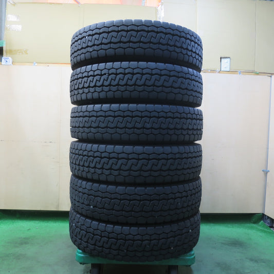 バリ溝！25年！8.5分！6本★トラック タイヤ 205/85R16 117/115N ブリヂストン エコピア M812 ミックス オールシーズン 16インチ★5102312イスタ