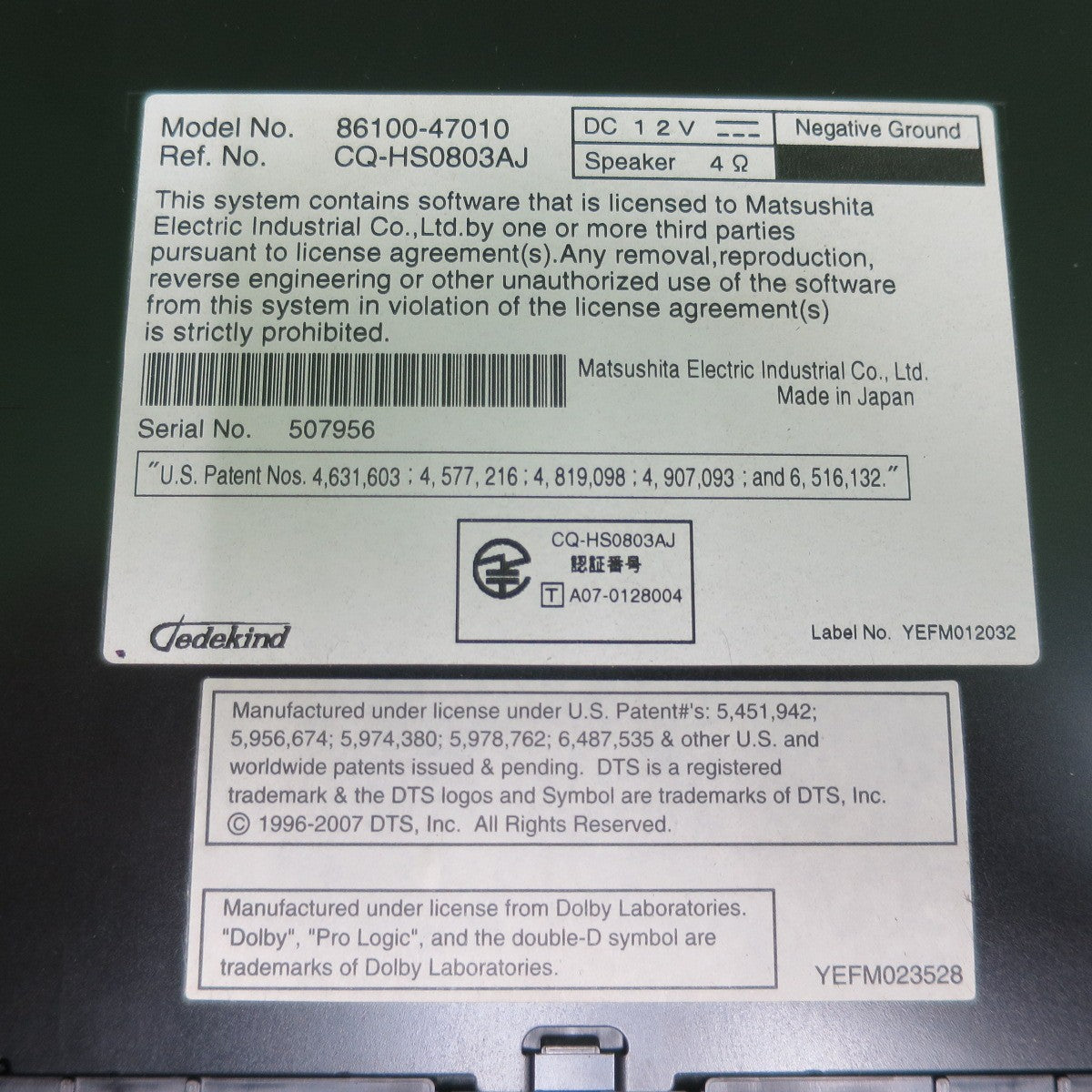 送料無料] ☆トヨタ プリウス ZVW30 純正 HDD カーナビ ナビゲーション