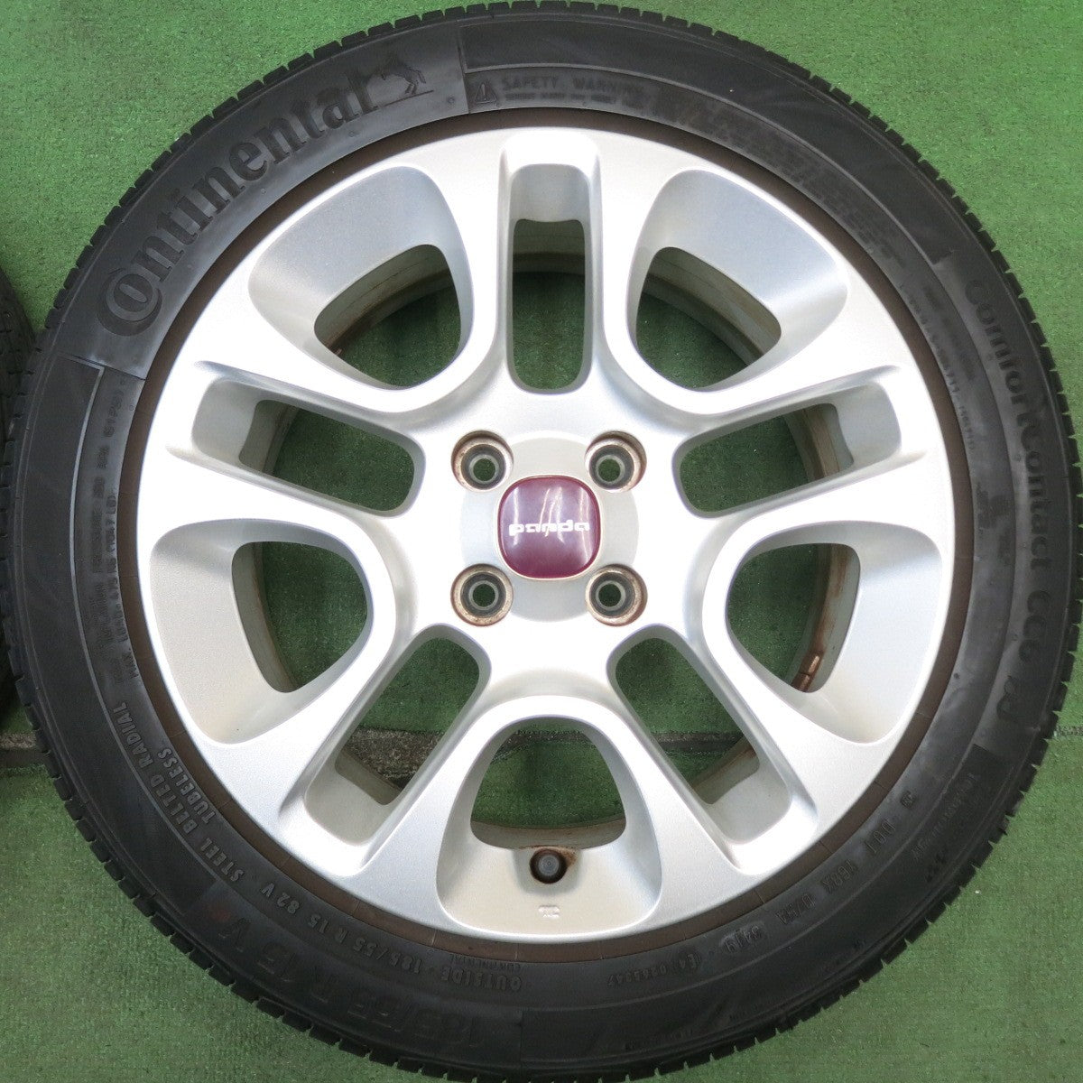 バリ溝！8.5分◎フィアット パンダ 純正 185/55R15 コンチネンタル コンフォートコンタクト CC6 15インチ PCD98/4H◎6072308HAノ