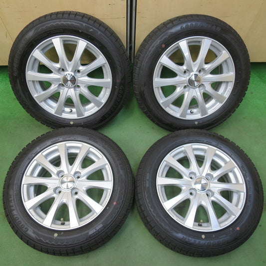 超バリ溝！23年！キレイ！ほぼ10分★スタッドレス 165/65R14 グッドイヤー アイスナビ8 ravrion RS01 ラブリオン 14インチ PCD100/4H★5120611イス