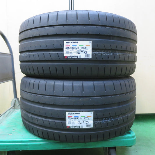 未使用！25年！2本★315/40R21 ヨコハマ アドバン スポーツ V107 SUV タイヤ 21インチ ベンツ GLE W167 GLS X167 等★5072102イノタ