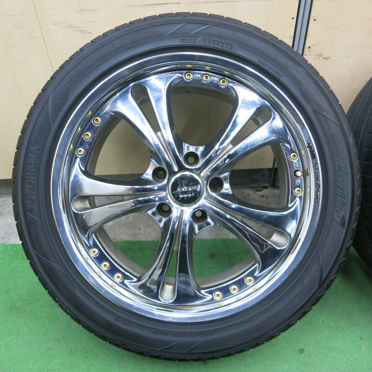 [送料無料] 4本価格★Kranze CerberusⅡ 245/45R18 275/40R18 ヨコハマ Earth-1 クレンツェ ケルベロス2 18インチ PCD114.3/5H★5021701ナノ