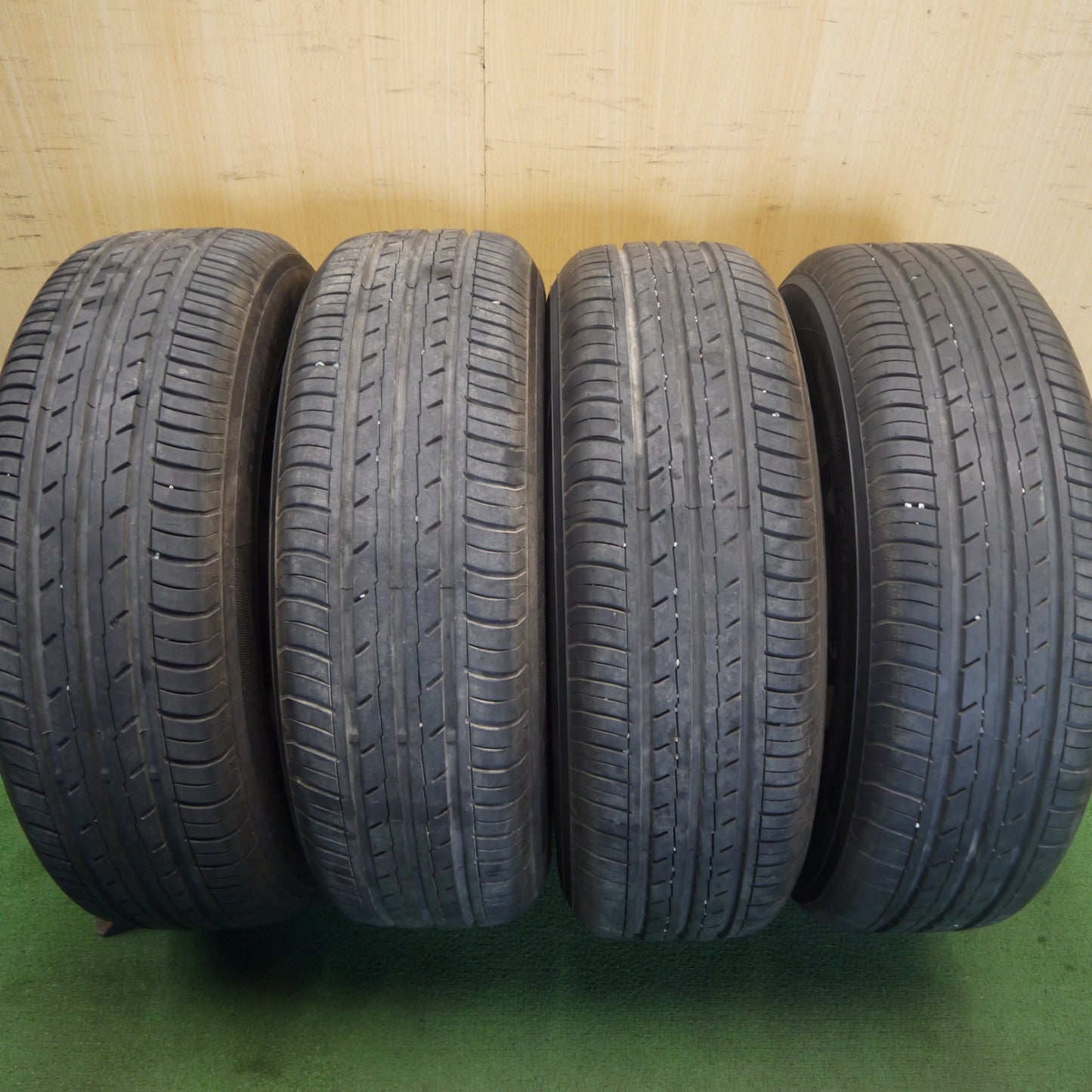 バリ溝！23年！9分◎195/65R15 ヨコハマ BluEarth-ES ES32 スチール ホイール ブルーアース 15インチ PCD114.3/5H◎6081001Hノ