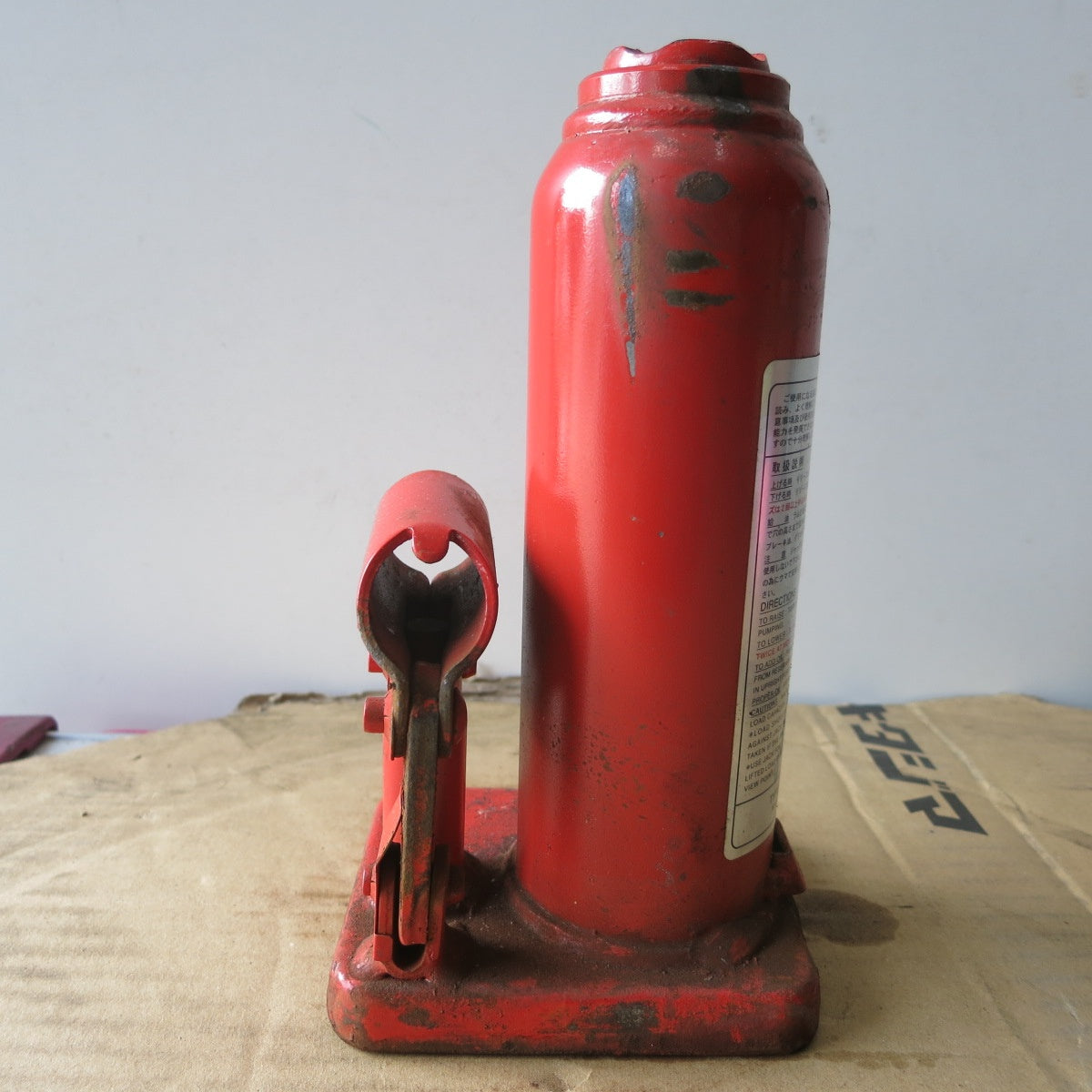 [送料無料] ◆マサダ 油圧 ジャッキ NF-5I 工具 5TON 5ton 5トン 5000kg 油圧式 オイル だるま ダルマ 車載 自動車 点検 整備③◆