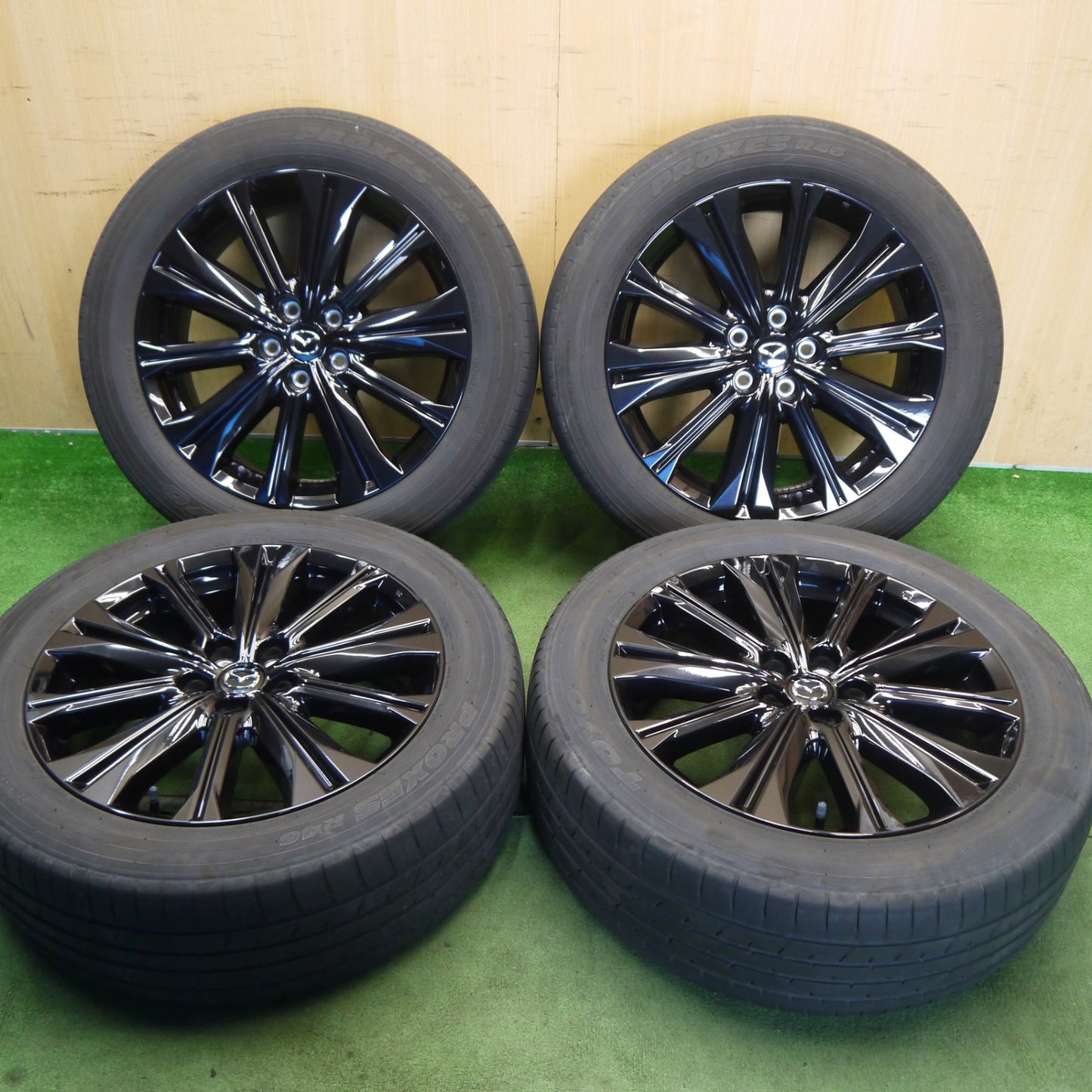 キレイ！22年◎マツダ CX-5 スポーツアピアランス 純正 225/55R19 トーヨー プロクセス R46 19インチ CX5 PCD114.3/5H◎6070106Hノ