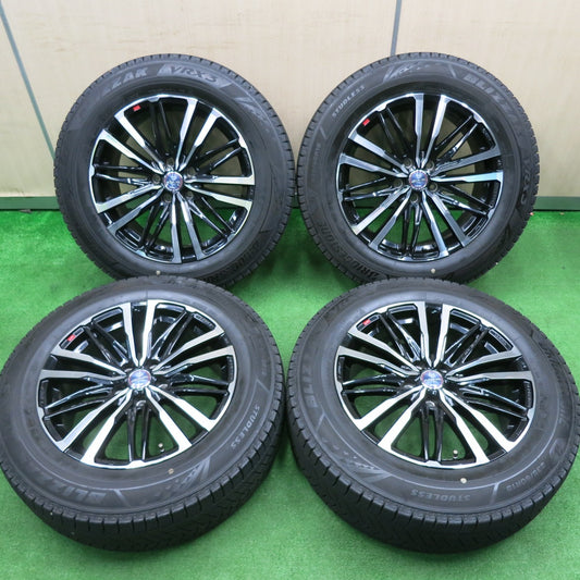[送料無料] バリ溝！22年！キレイ！9.5分★スタッドレス 235/60R18 ブリヂストン ブリザック VRX3 SMACK ENKEI AME スマック エンケイ 18インチ PCD114.3/5H★4111306TNス