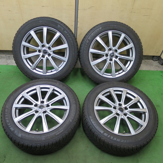 バリ溝！22年！キレイ！9分★スタッドレス 235/50R18 ミシュラン X-ICE SNOW MILLOUS VX ミルアス 18インチ PCD114.3/5H★6021105ナス