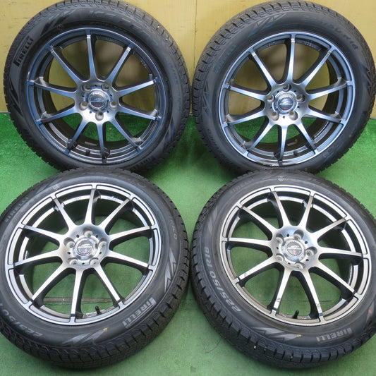 バリ溝！23年！9.5分★スタッドレス 225/50R18 ピレリ アイスゼロ アシンメトリコ SCHNEIDER シュナイダー 18インチ PCD114.3/5H★6051201NJス