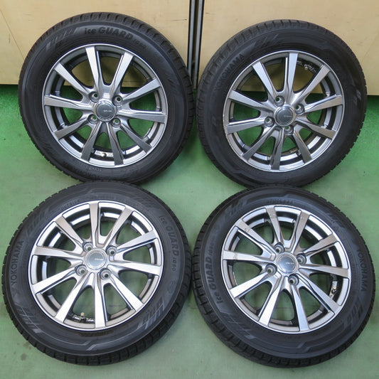 バリ溝！22年！キレイ！8.5分★スタッドレス 155/65R14 ヨコハマ アイスガード iG60 GRASS グラス 14インチ PCD100/4H★6051807イス