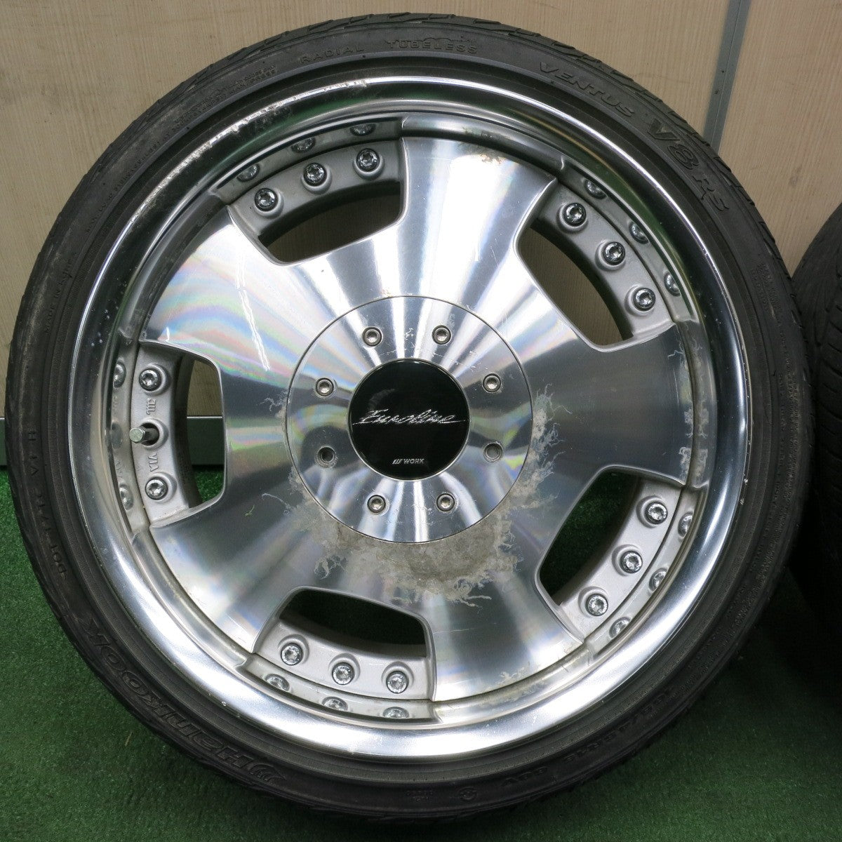 送料無料* 4本価格☆WORK Euloline 165/45R15 ハンコック ベンタス V8