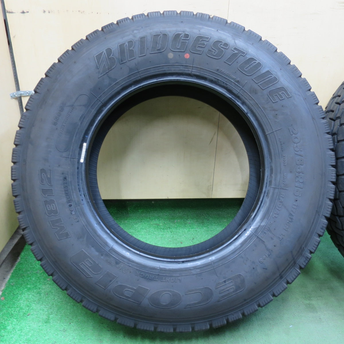 バリ溝！25年！9.5分！6本★トラック タイヤ 205/85R16 117/115N ブリヂストン エコピア M812 ミックス オールシーズン 16インチ★5101004イスタ