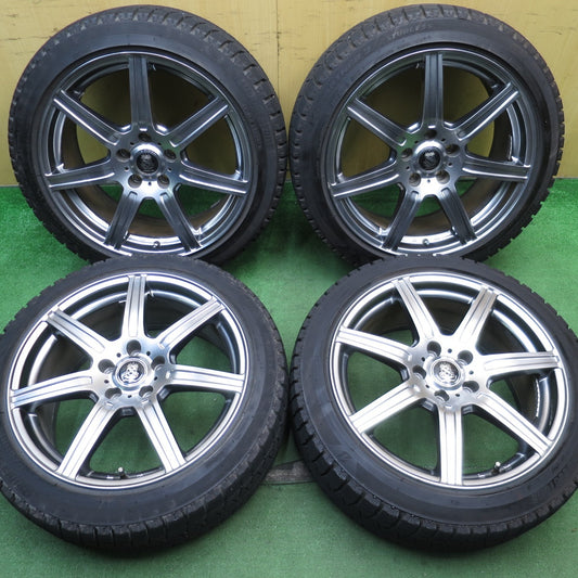 バリ溝！21年！キレイ！9.5分★スタッドレス 225/45R18 ブリヂストン アイスパートナー2 MANARAY SPORT マナレイ スポーツ 18インチ PCD114.3/5H★5052706NJス