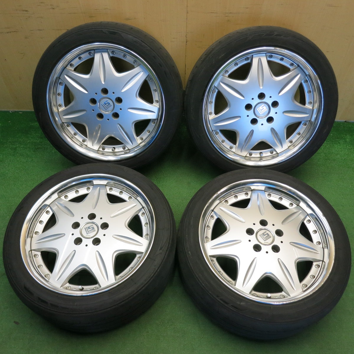 4本価格！23年★WORK LS207 225/45R18 ニットー NT555 G2 ワーク 18インチ PCD114.3/5H★6041101HAノ