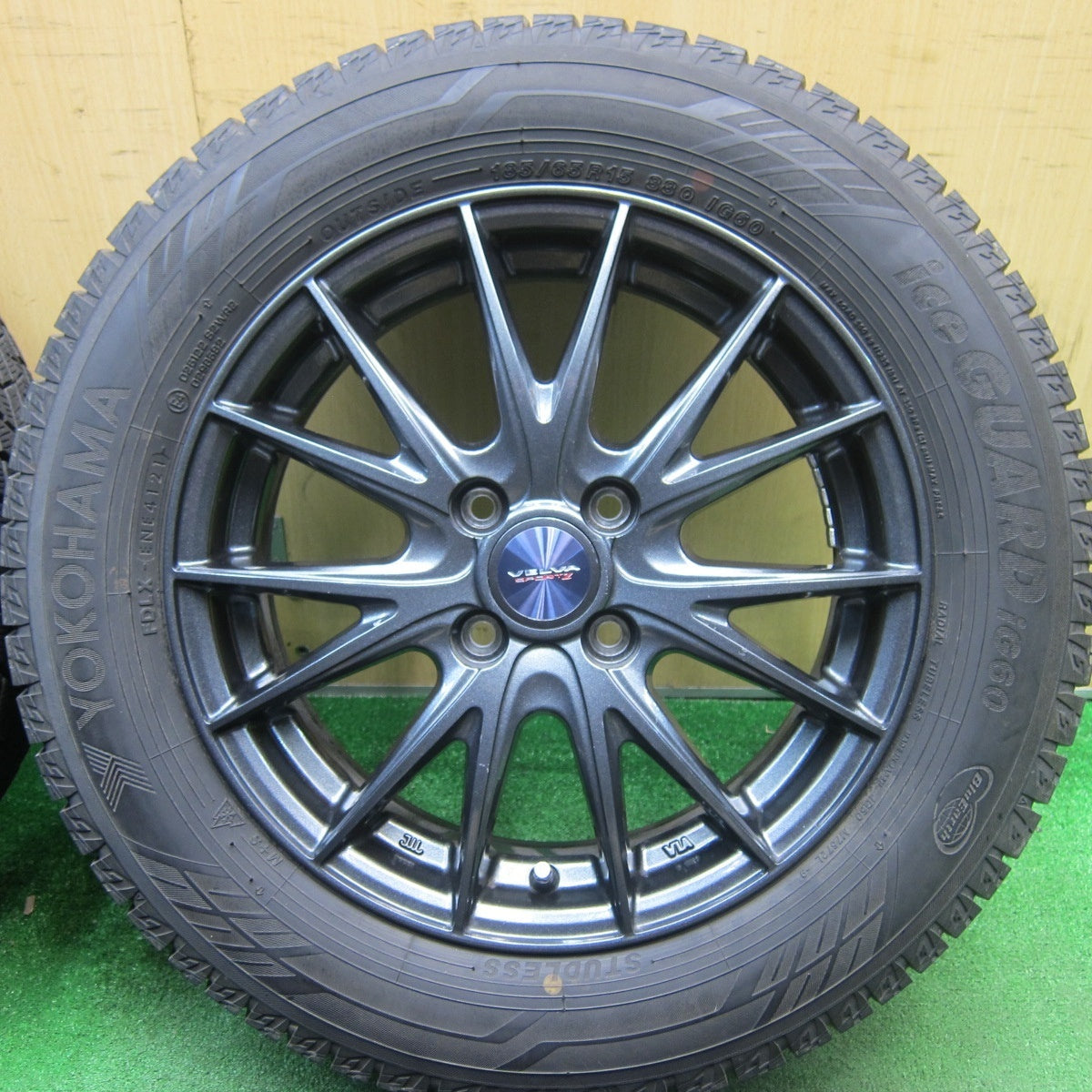 バリ溝！21年！9.5分★スタッドレス 185/65R15 ヨコハマ アイスガード iG60 VELVA SPORTZ ヴェルヴァ スポーツ 15インチ PCD100/4H★5031401TNス