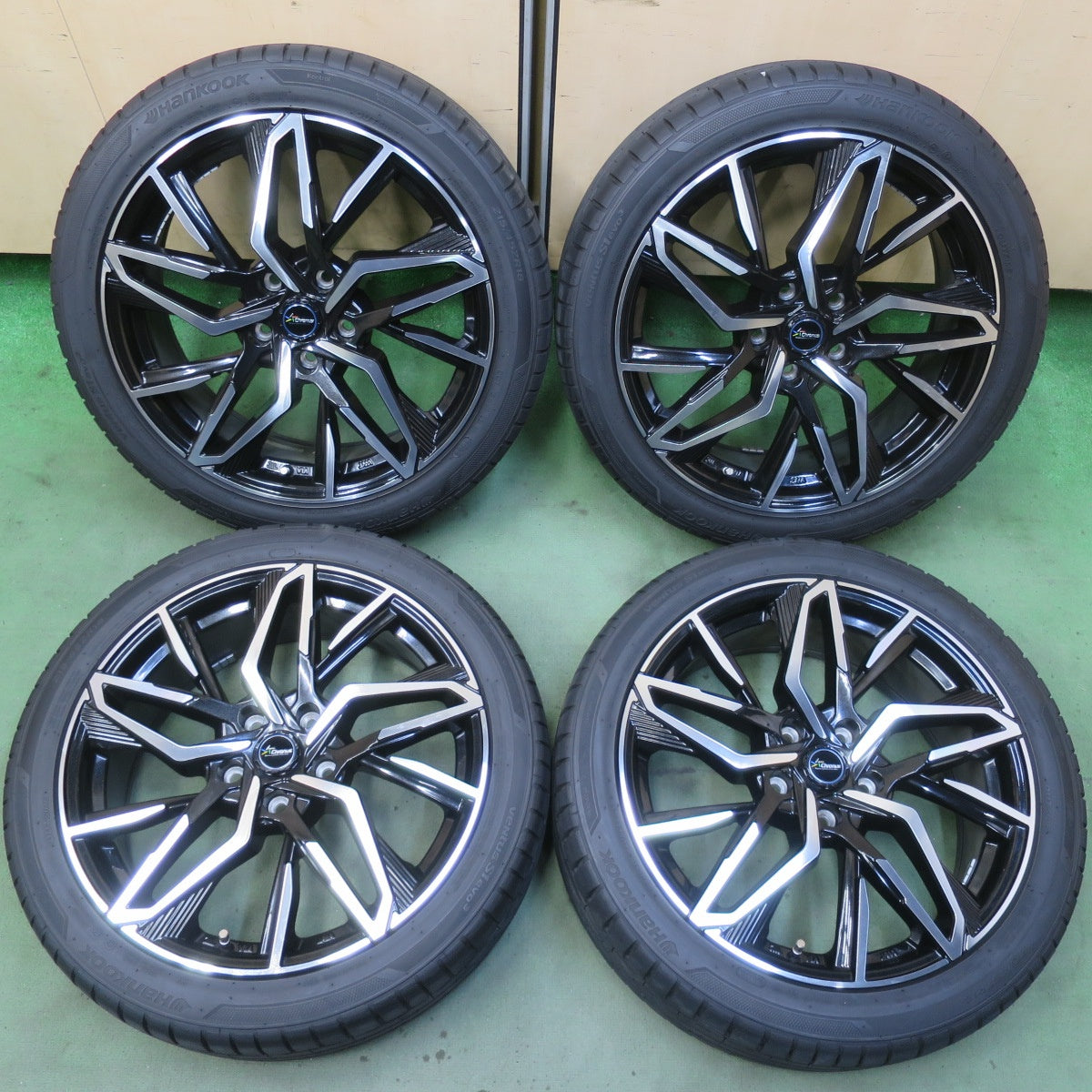 バリ溝！25年！キレイ！9.5分◎215/45R18 ハンコック ベンタス S1 evo3 Chronus クロノス 18インチ PCD114.3/5H◎6090701IMノ