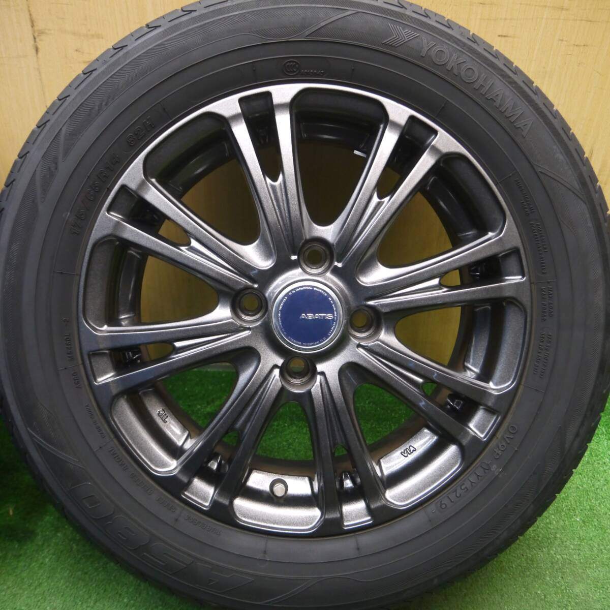 キレイ★ABATIS 175/65R14 ヨコハマ A580 アバティス 14インチ PCD100/4H★5021901Hノ