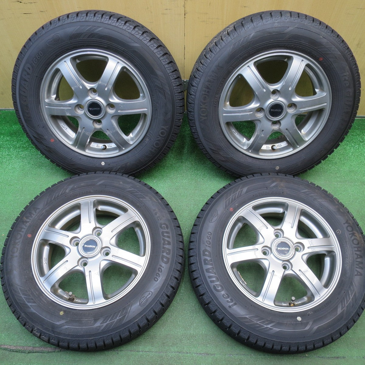 バリ溝！23年！9.5分以上★スタッドレス 145/80R13 ヨコハマ アイスガード iG60 BALMINUM GR6 バルミナ 13インチ PCD100/4H★6041301NJス