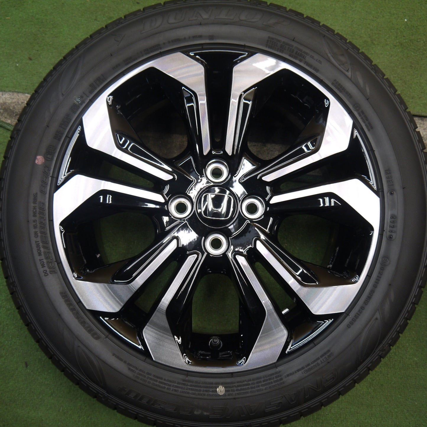 新車外し！24年★ホンダ フィット クロスター 純正 185/60R16 ダンロップ エナセーブ EC300+ 16インチ PCD100/4H★5093002Hノ