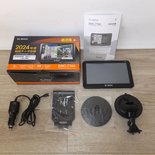 [送料無料] 美品★マルエヌ エンプレイス nPLACE 7インチ ワンセグポータブルナビゲーション DiNAVI DNC-774A★