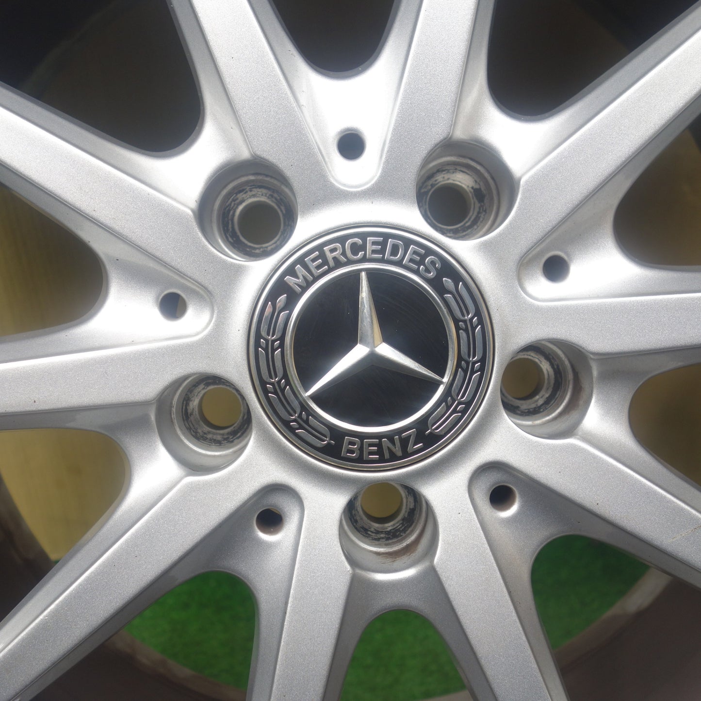 バリ溝！24年！キレイ！9.5分以上★ベンツ 等 EuroForsch 205/60R16 スタッドレス コンチネンタル ノースコンタクト NC7 社外 アルミ ユーロフォルシュ 16インチ PCD112/5H★6011801KTス