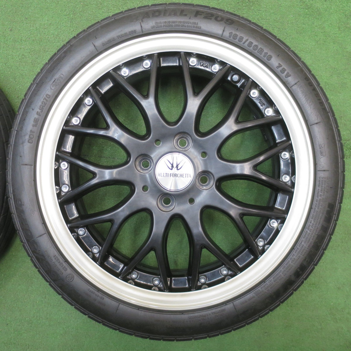 4本価格★LOXARNY MULTI FORCHETTA 165/50R16 ミネルバ ラジアル F209 ロクサーニ マルチ フォルケッタ 16インチ PCD100/4H★6040802NJノ