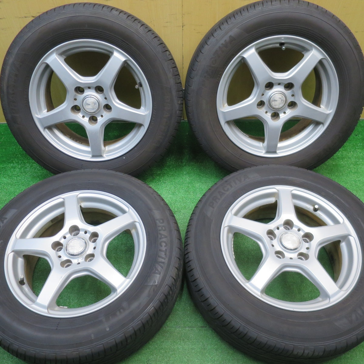 バリ溝！22年！9.5分★195/65R15 プラクティバ ヨコハマ SIBILLA GG シビラ 15インチ PCD114.3/5H★5110307NJノ