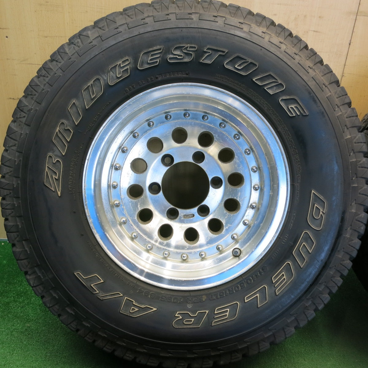 バリ溝！9.5分★31×10.50R15 LT 6PR ブリヂストン デューラー A/T 694 社外 アルミ レンコン ホイール 15インチ PCD139.7/6H★6051401HAノ