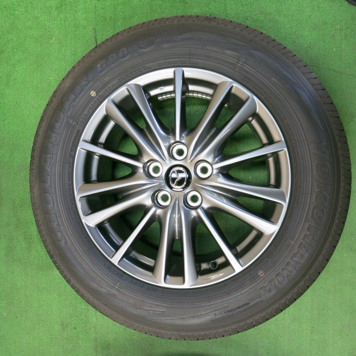 新車外し★マツダ CX-5 純正 225/65R17 ヨコハマ ジオランダー G98 17インチ PCD114.3/5H CX5★4061101ナノ