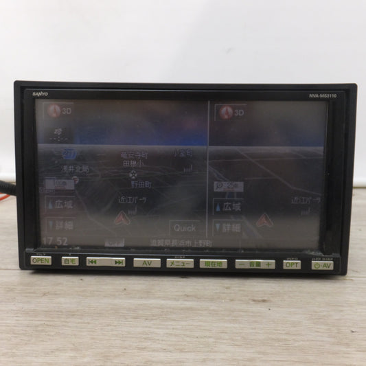 [送料無料] ★三洋製 スズキ 純正 AV一体型メモリータイプナビゲーション NVA-MS3110 99000-79X44[25]★