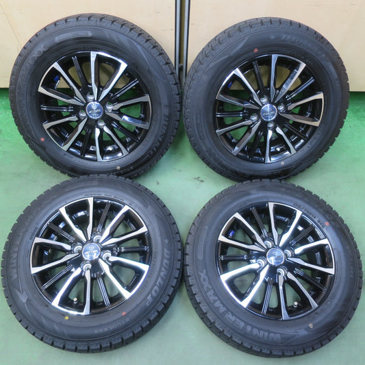 バリ溝！22年！9.5分◎スタッドレス 175/70R14 ダンロップ ウインターマックス WM02 SMACK ENKEI スマック エンケイ 14インチ PCD100/4H◎6080503IMス