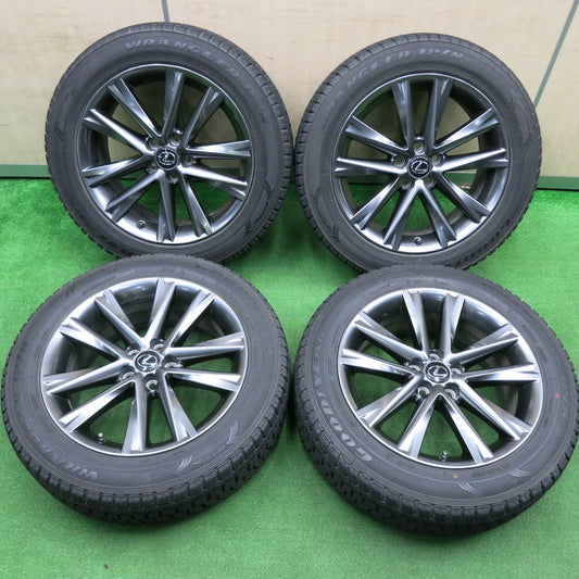 [送料無料] バリ溝！キレイ！9分★レクサス 10系 RX Fスポーツ 純正 235/55R19 スタッドレス グッドイヤー WRANGLER IP/N 19インチ PCD114.3/5H★4112905HAス