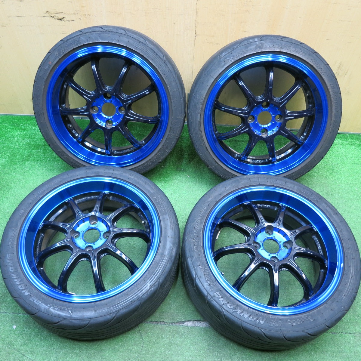 4本価格！21年★希少 S660 等 RAYS gramLIGHTS 57Gainer 165/50R16 195/45R16 ナンカン Sportnex NS-2R レイズ グラムライツ 16インチ PCD100/4H★5042708HAノ