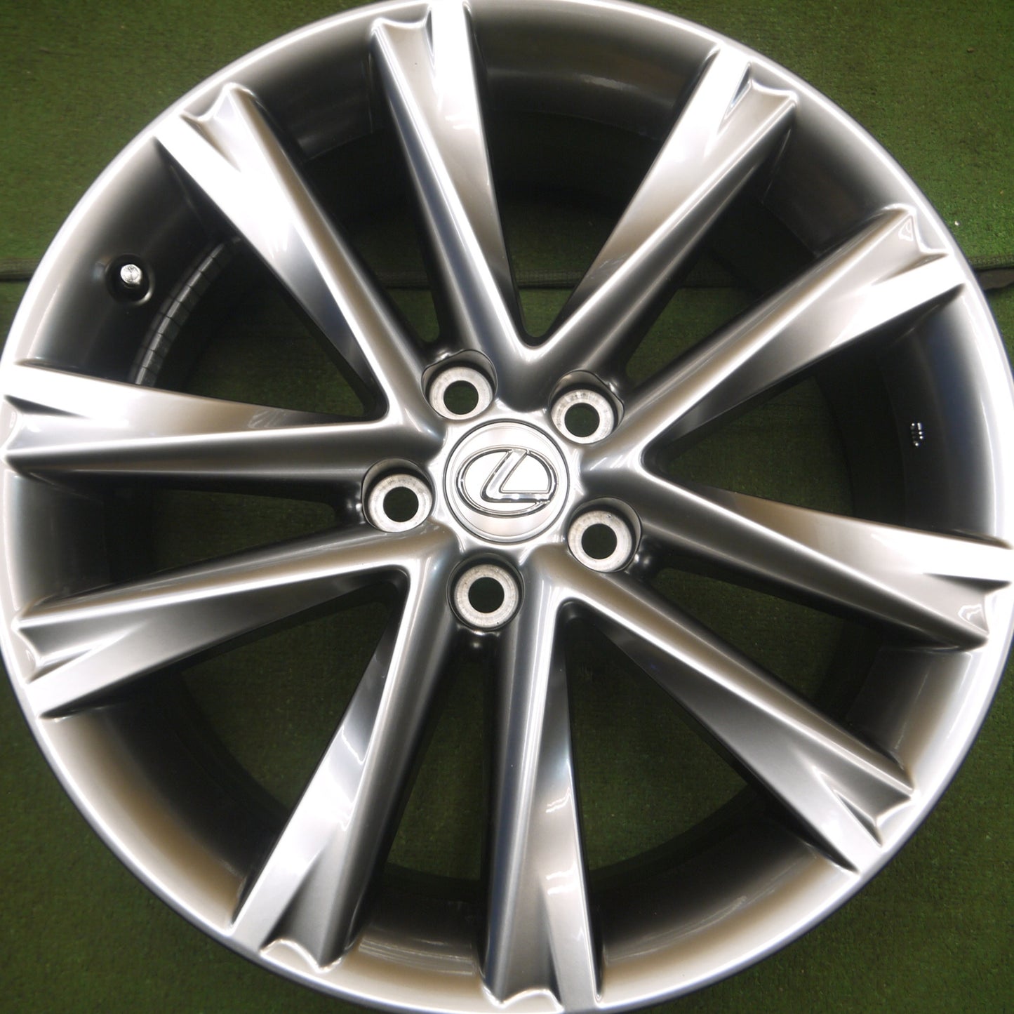 *送料無料* キレイ★レクサス 10系 RX450h Fスポーツ 純正 ホイール 19インチ 19×7.5J PCD114.3/5H★4041916Hホ