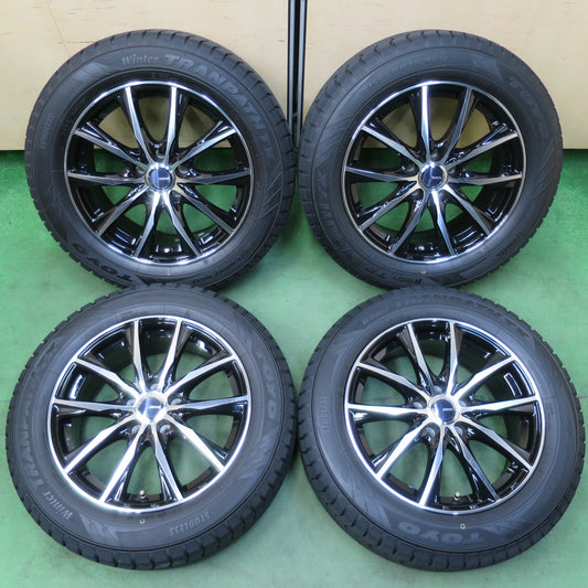 バリ溝！23年！美品！9.5分★スタッドレス 215/60R17 トーヨー ウインター トランパス TX D.O.S. DOS 17インチ PCD114.3/5H★5042802イス