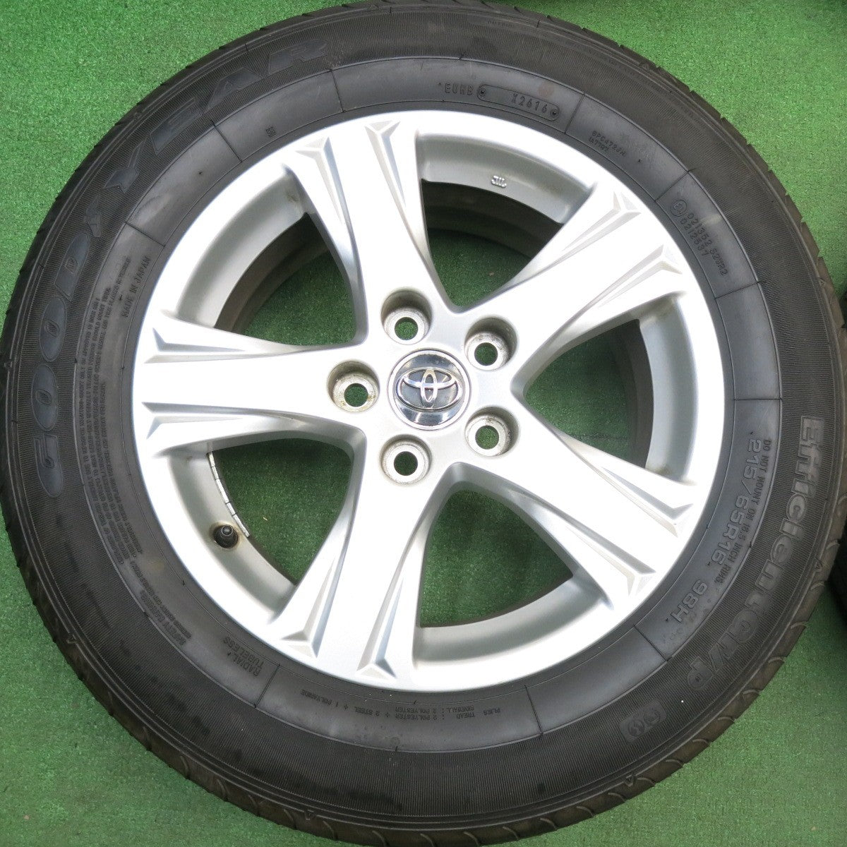 4本価格★トヨタ 30系 アルファード ヴェルファイア 純正 215/65R16 グッドイヤー EfficientGrip トーヨー トランパス R30 16インチ PCD114.3/5H★6012508HAノ