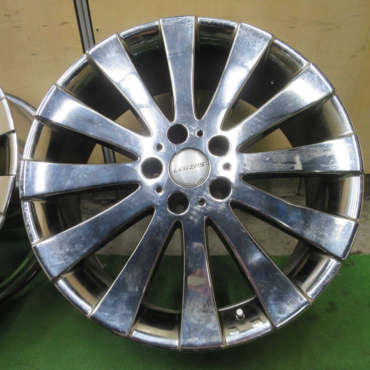 4本価格◎LEGZAS STICH シュティッヒ レグザス 19インチ ホイール 19×8JJ PCD114.3/5H◎6090401NGホ