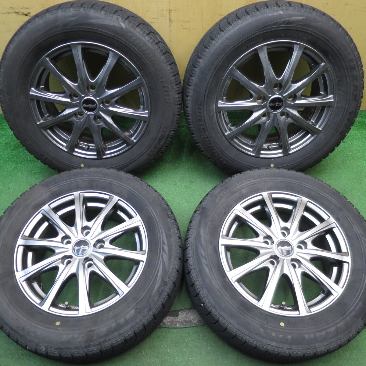 4本価格★スタッドレス 195/65R15 ブリヂストン ブリザック VRX EuroSpeed MANARAY SPORT ユーロスピード 15インチ PCD114.3/5H★5061201NJス