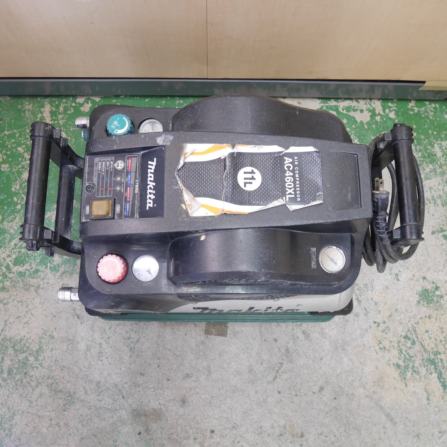 ☆マキタ エア コンプレッサー AC460XL 11L 高圧用 一般用 エアー ツール 工具 makita 100V 現状品☆ [送料無料]