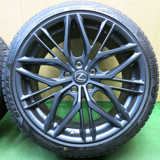 センサー付！バリ溝！24年！9.5分◎レクサス IS 500 Fスポーツ 純正 235/40R19 265/35R19 スタッドレス ブリヂストン ブリザック VRX3 19インチ PCD114.3/5H◎6092605HAス