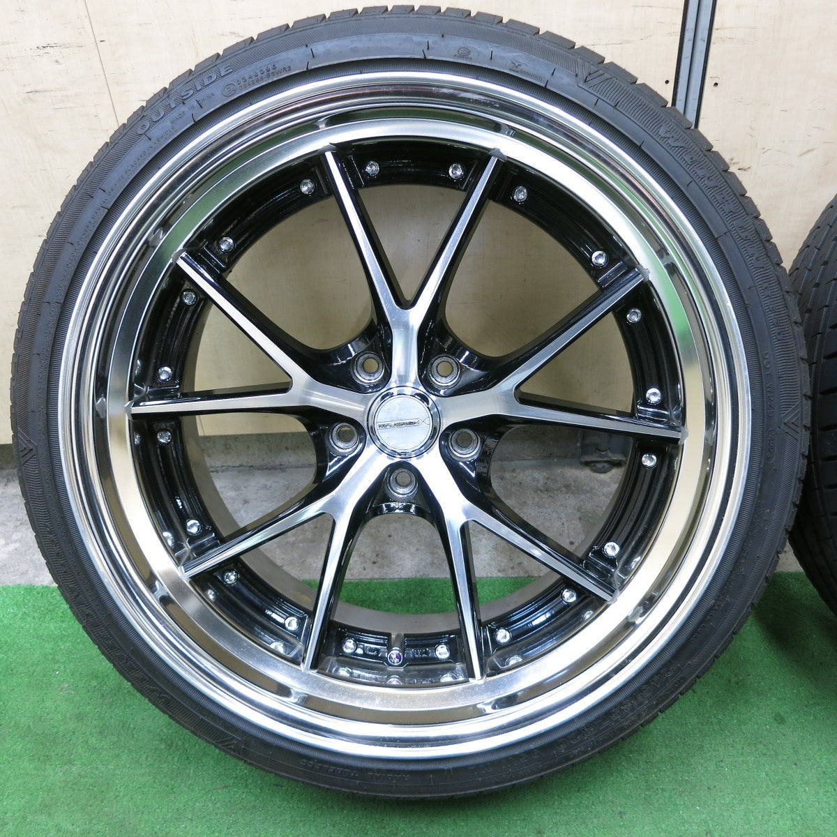 バリ溝！23年！キレイ！9.5分★MAVERICK MV-905S SL スーパー フランジ 245/35R20 ウィンラン R330 グッドイヤー イーグル LS EXE マーベリック 20インチ PCD114.3/5H★5072905ナノ
