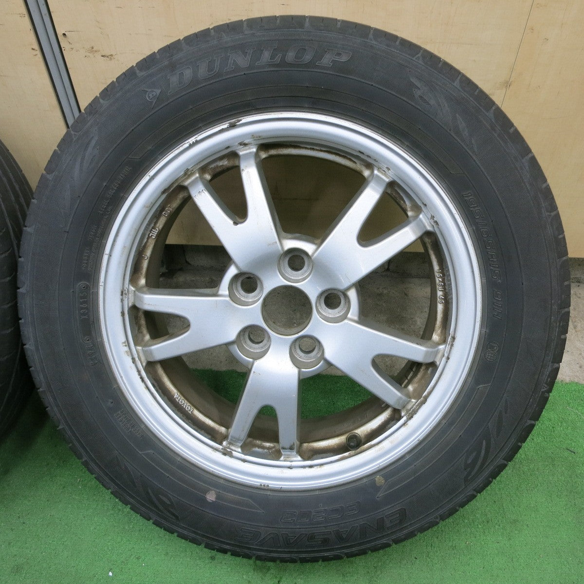 4本価格★トヨタ 30系 プリウス 純正 195/65R15 ダンロップ エナセーブ EC203 15インチ PCD100/5H★5051202ナノ