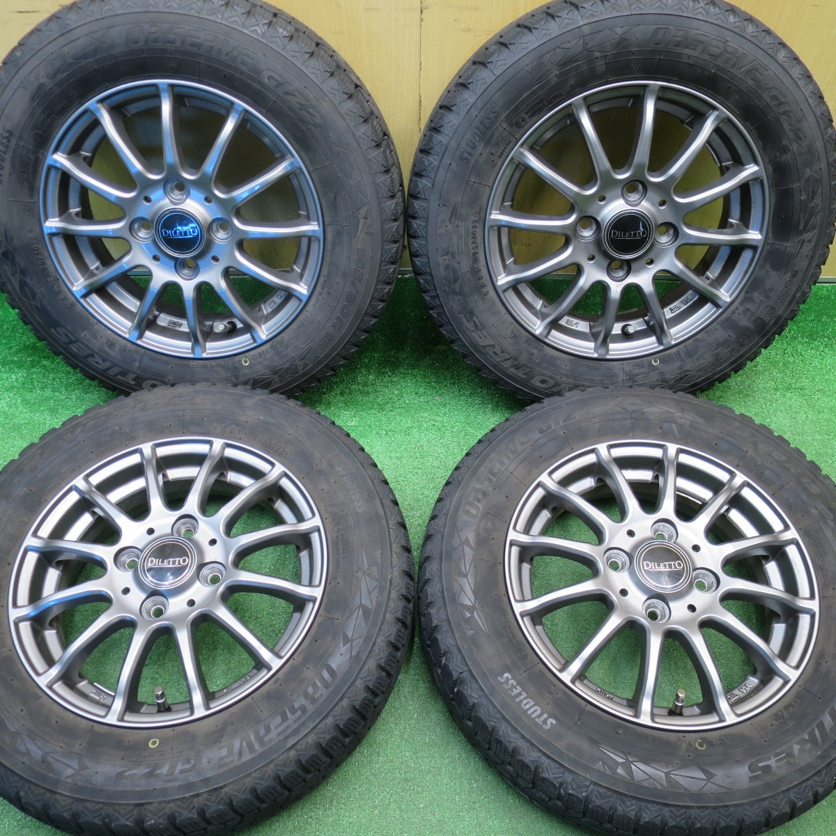 バリ溝！22年！8.5分★スタッドレス 145/80R13 トーヨー オブザーブ GIZ2 DILETTO ディレット 13インチ PCD100/4H★5120402NJス