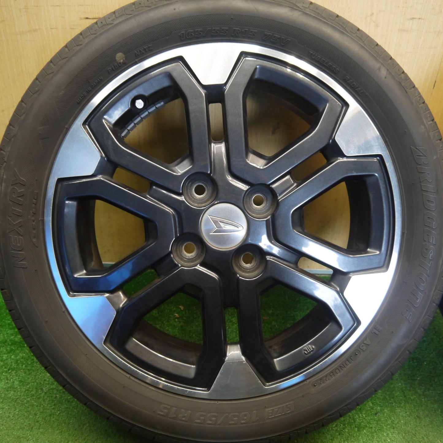 キレイ！22年★ダイハツ ウェイク 純正 165/55R15 ブリヂストン ネクストリー エコピア 15インチ PCD100/4H★6052004Hノ