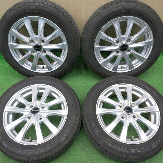 [送料無料] キレイ！23年★155/65R14 ダンロップ EC202 Exsteer エクスター 14インチ PCD100/4H★5010407NJノ